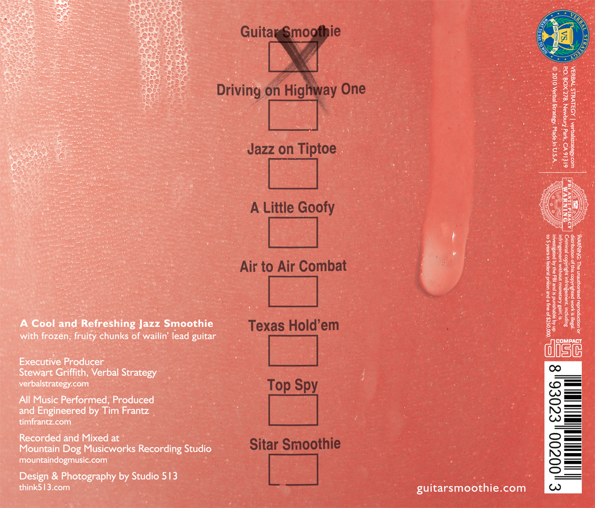 Guitar Smoothie Album Back Cover 1170x1000 Hi Def Image